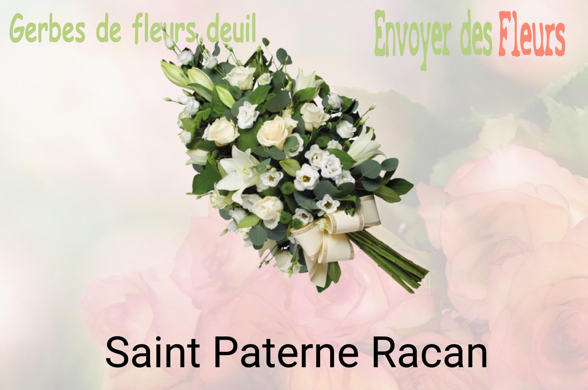 Gerbe de fleurs de deuil livrée à Saint-Paterne-Racan